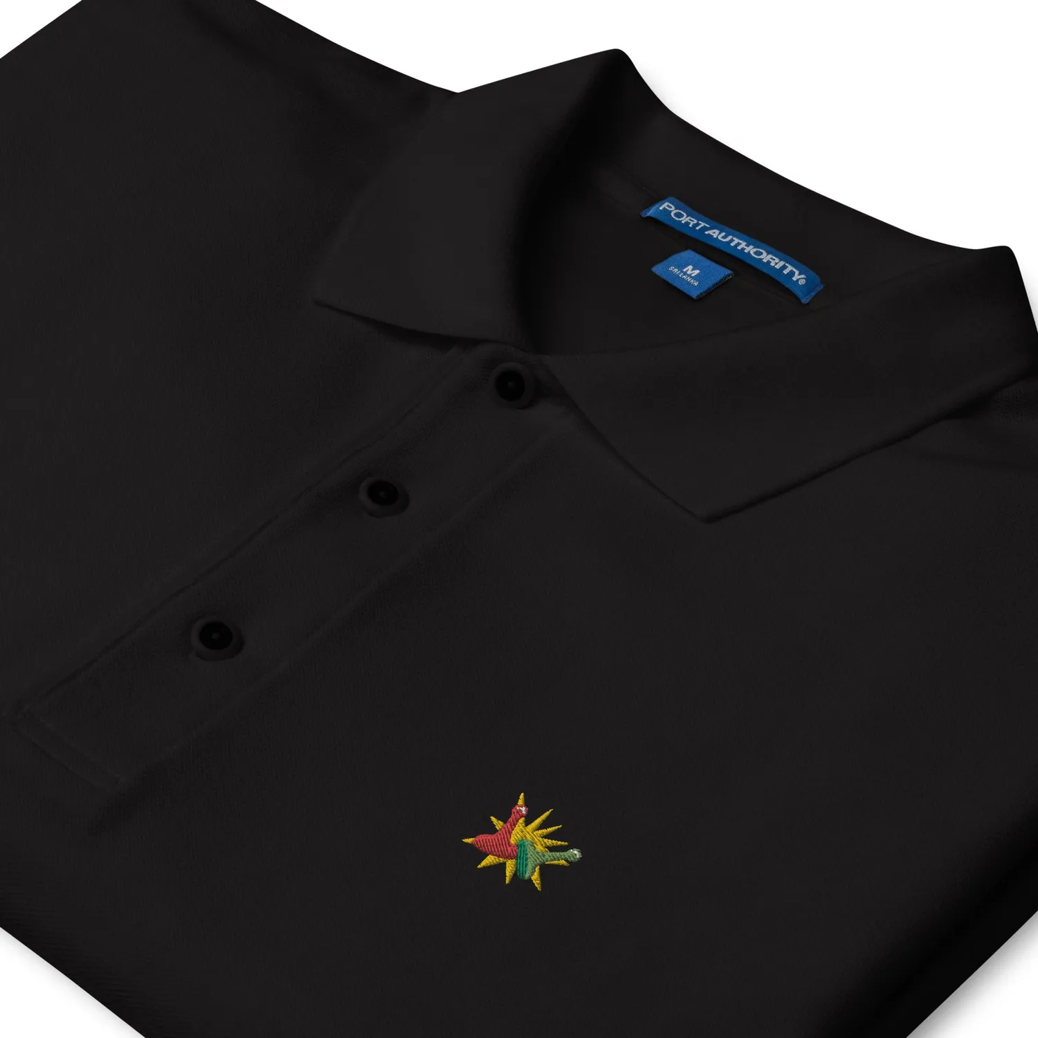 Rollacrit My Bad polo zwart maat M borduursel