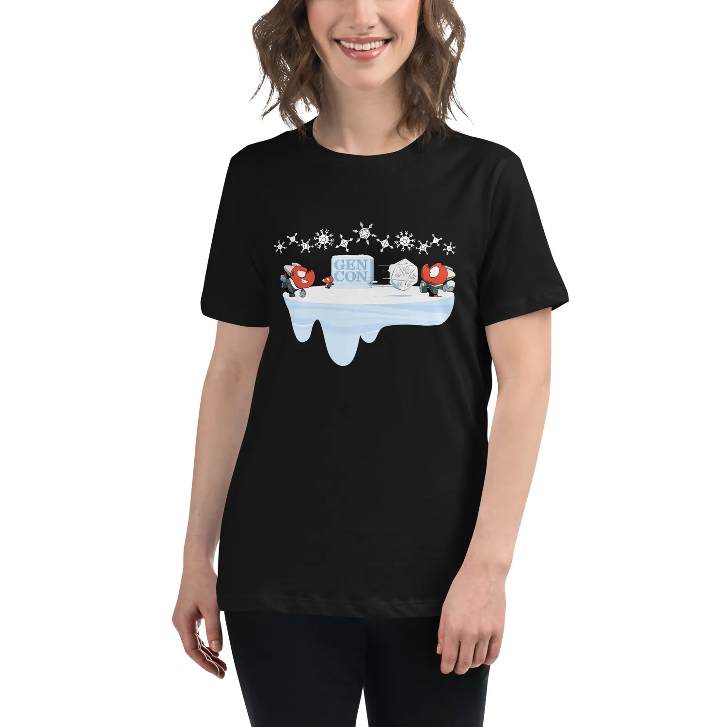 Roll A Crit Kobold Snowball dames T-shirt katoen