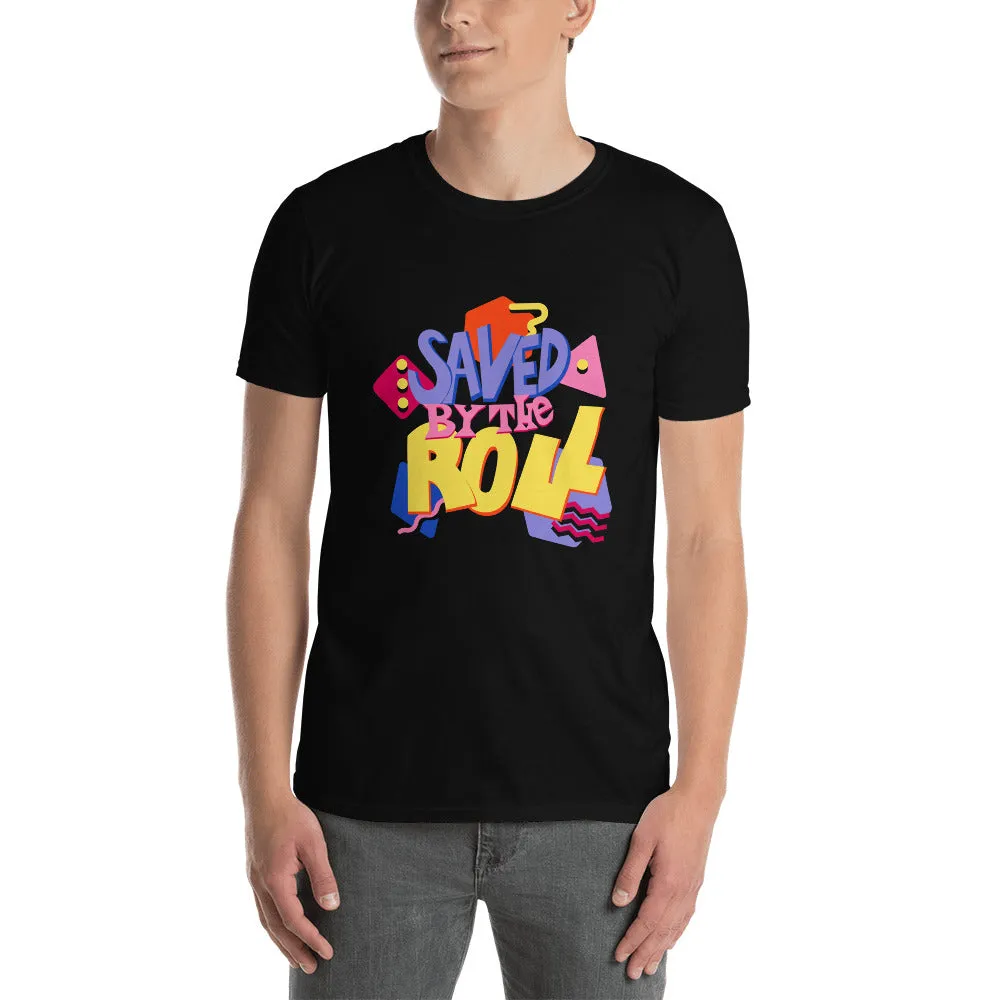 Roll A Crit Saved by the Roll T-shirt zwart katoen