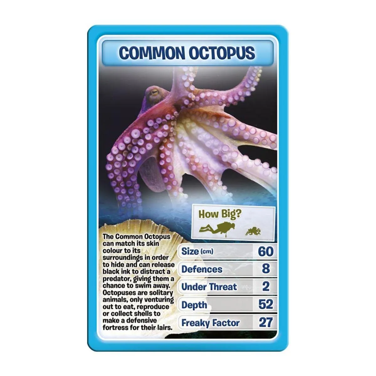 Top Trumps Creatures of the Deep kaartspel zeedieren