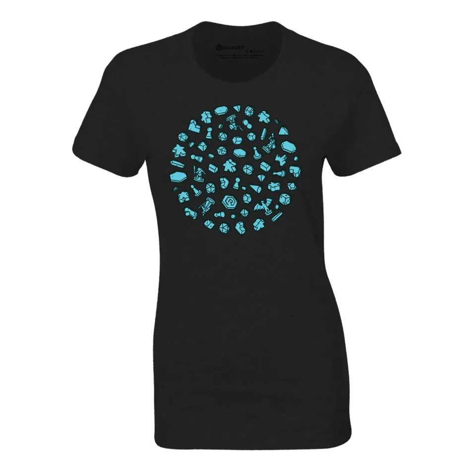 Roll A Crit Circle of Crit Fitted T-Shirt Triblend Maat M