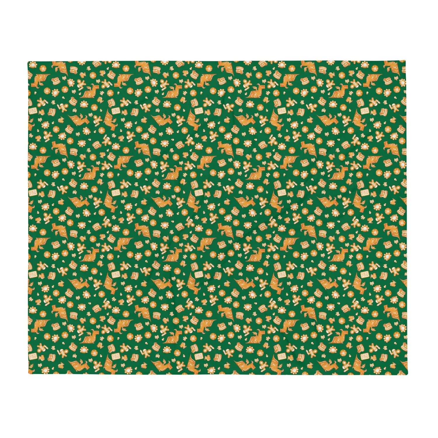 Roll A Crit Gen Con Gingerbread plaid 50x60 rood zacht
