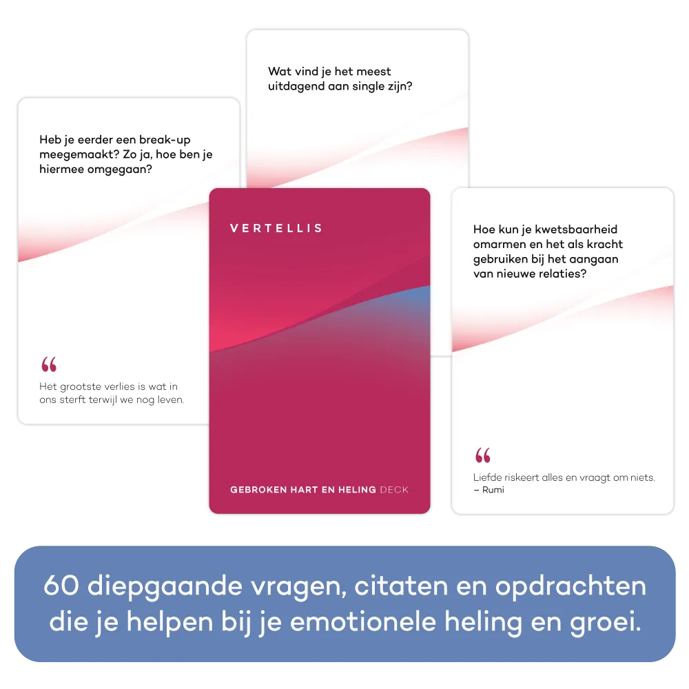 Vertellis Gebroken Hart en Heling deck 60 kaarten herstel