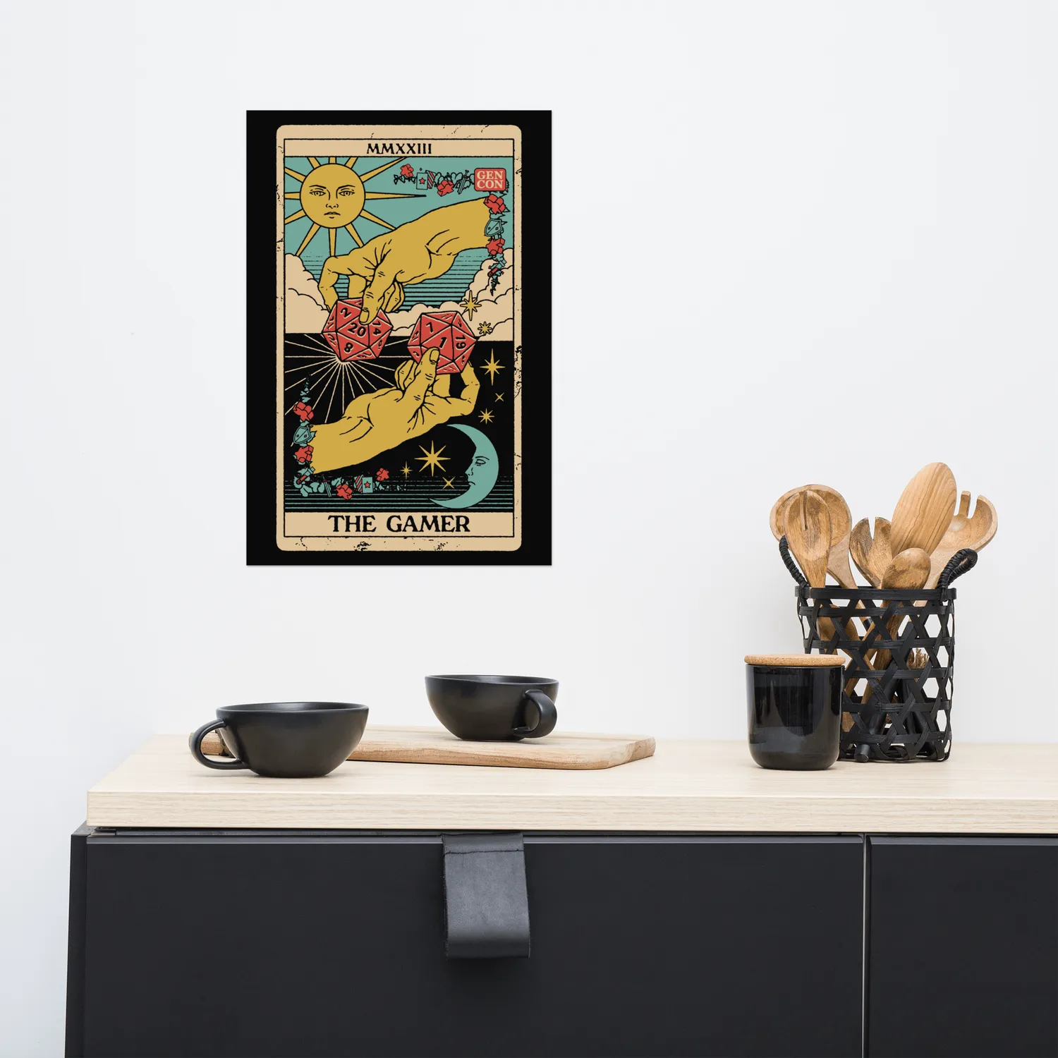 Gen Con The Gamer Tarot poster 30x45cm Gen Con 2023 editie