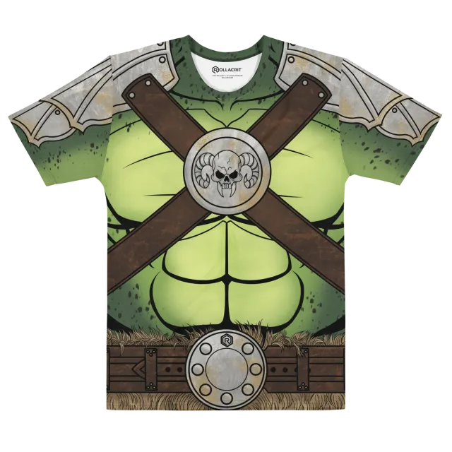Roll A Crit Ogre all-over T-shirt stretch