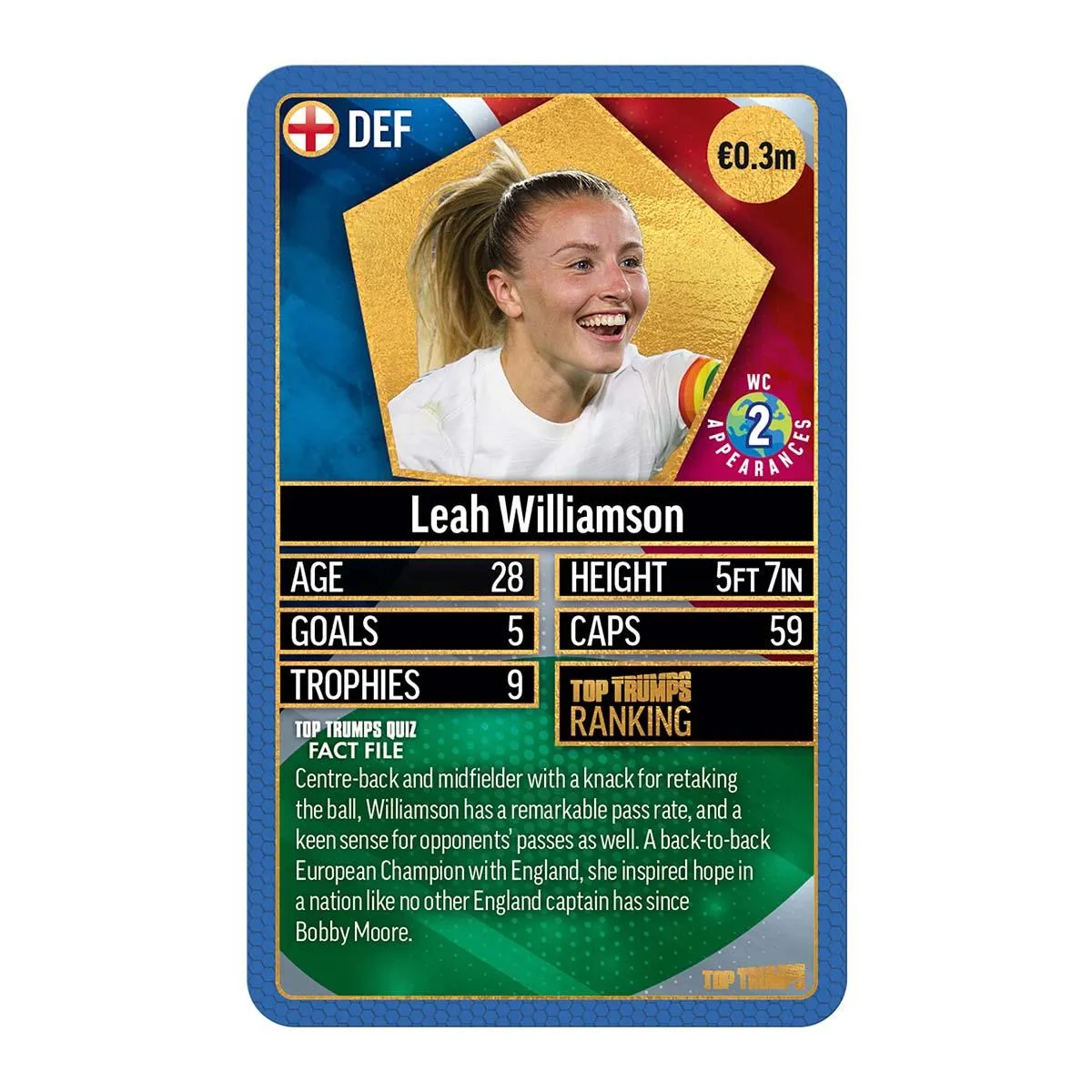 Top Trumps World Football Stars kaartspel Chrome Blue
