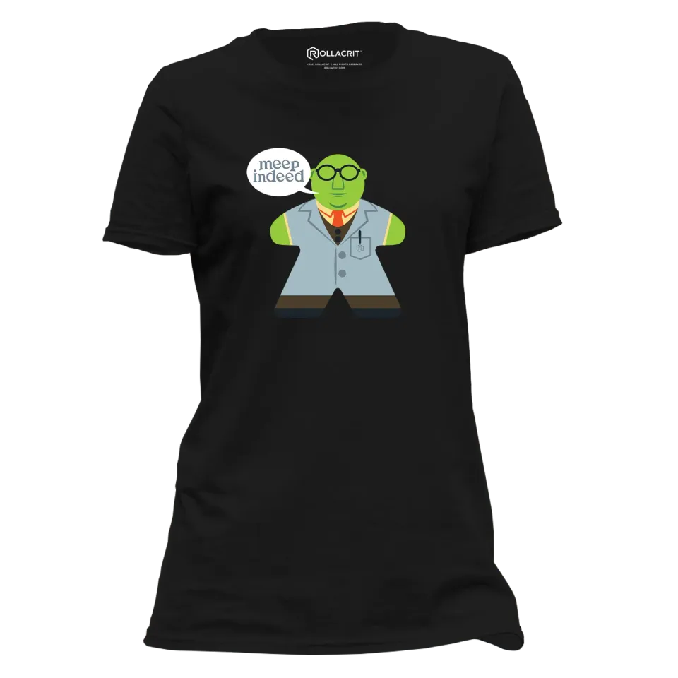 Roll A Crit Mupple Meeple Indeed dames t-shirt zwart