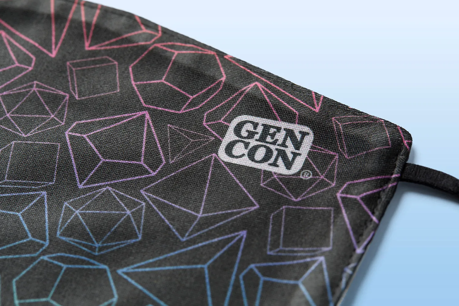 Roll A Crit Gen Con Rainbow Dice mondkapje herbruikbaar
