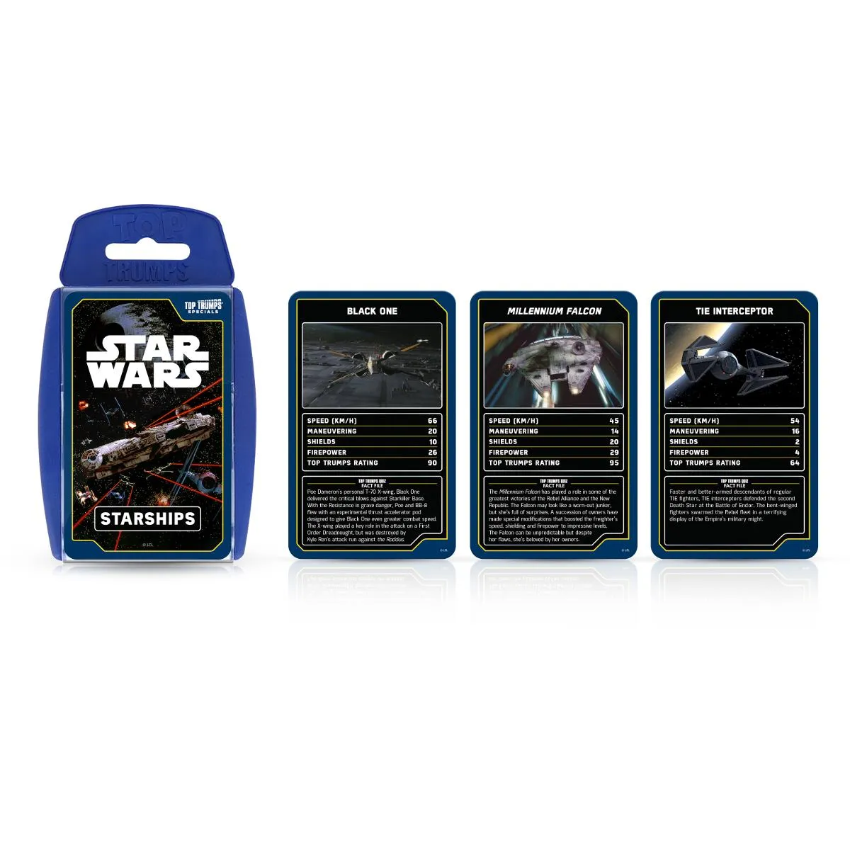 Top Trumps Star Wars Starships kaartspel ruimteschepen