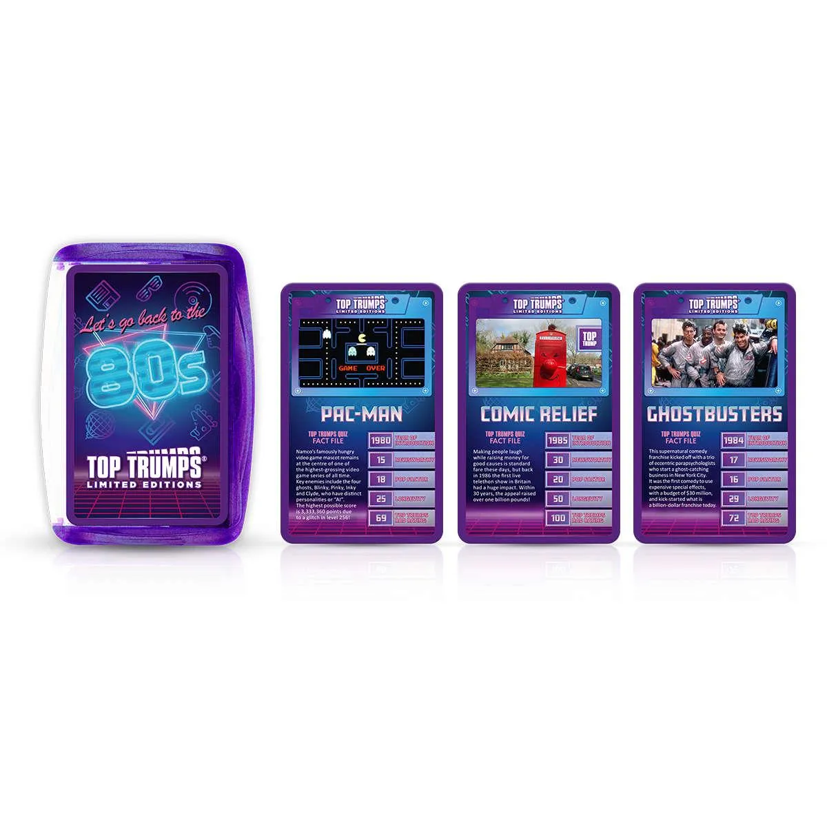 Top Trumps 1980's kaartspel jaren 80 editie