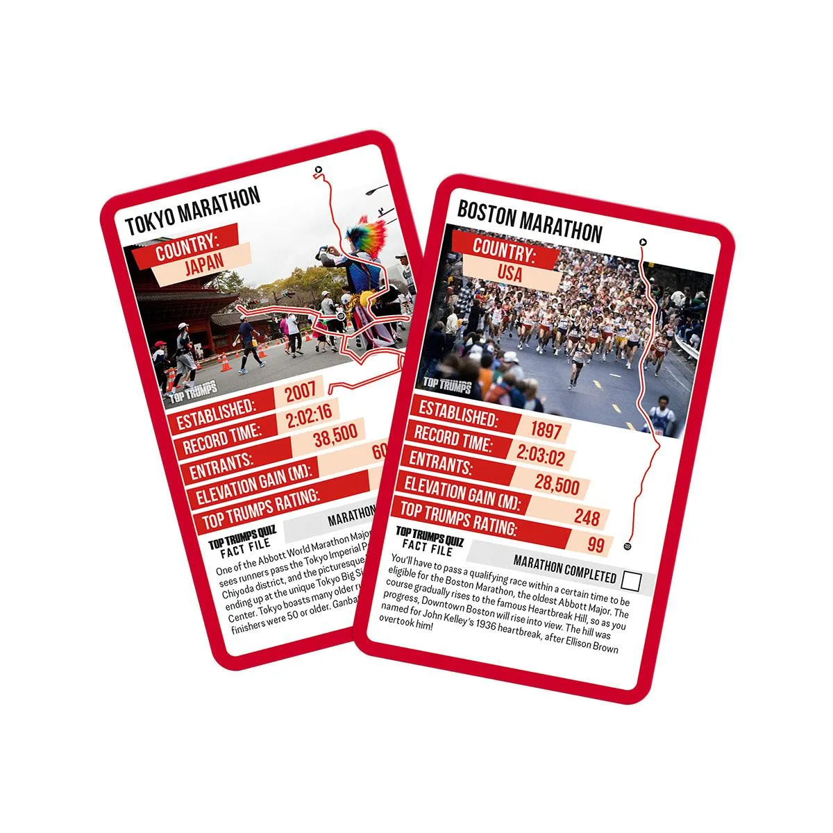Top Trumps World's Greatest Marathons kaartspel Limited Edition