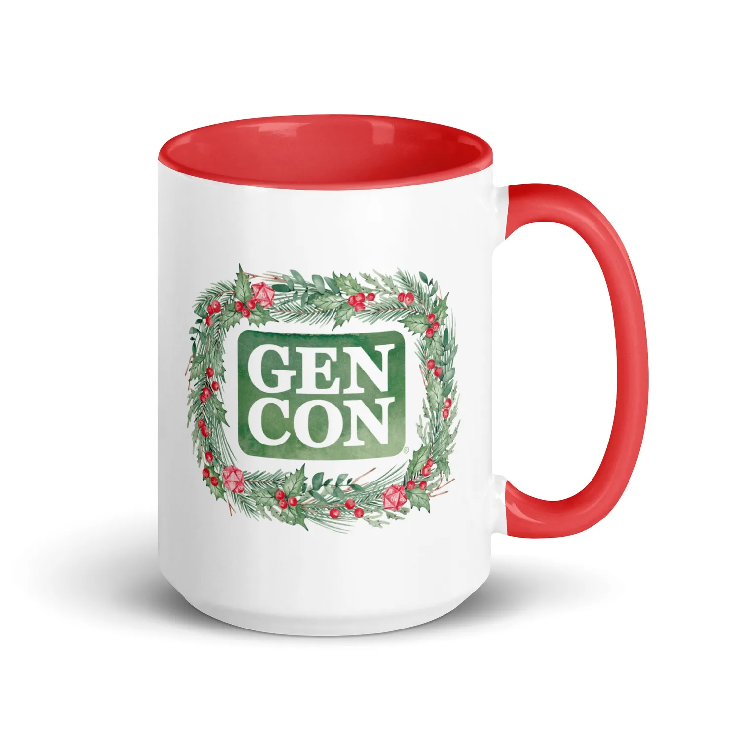 Roll A Crit Gen Con Holiday Wreath mok keramiek