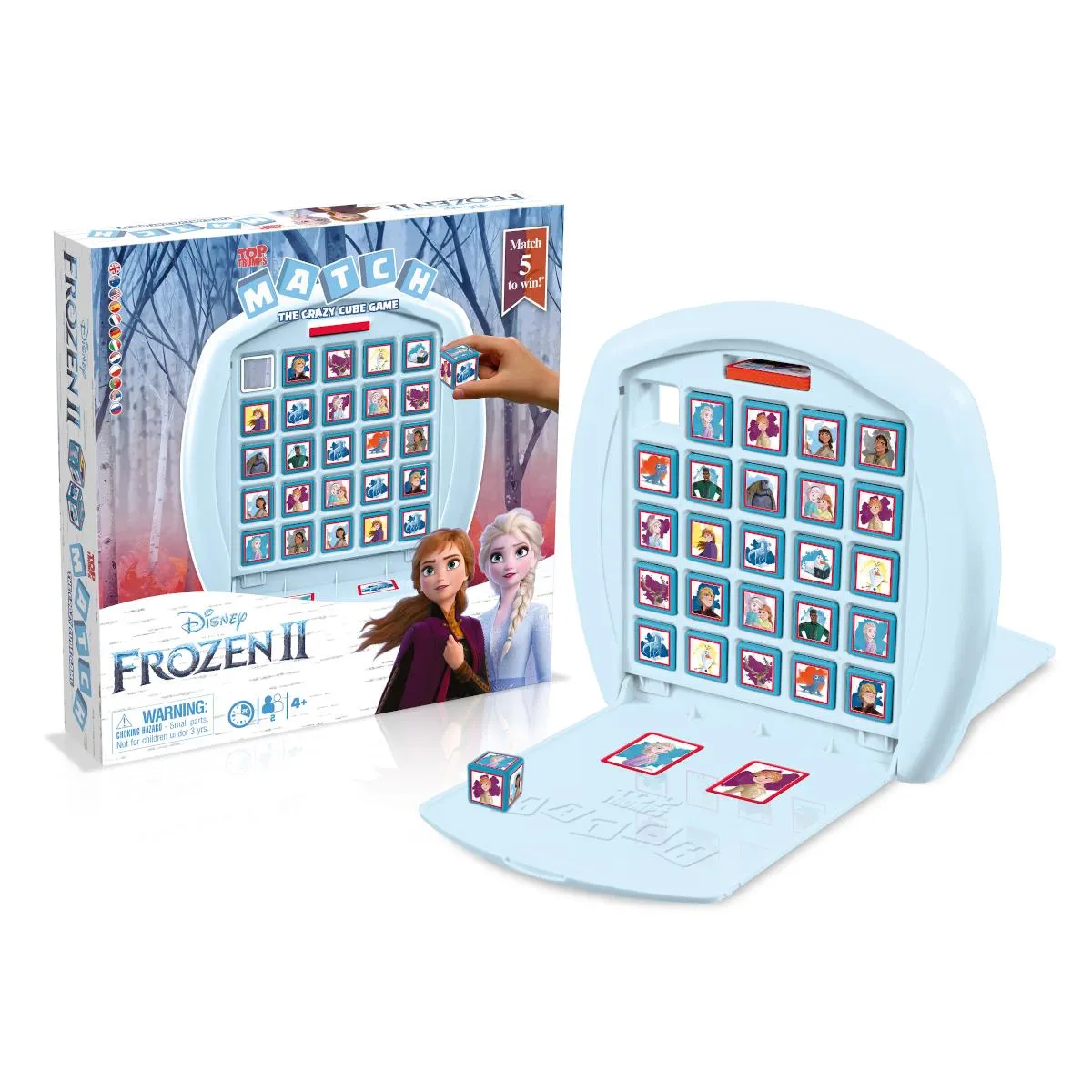 Top Trumps Match Frozen 2 kubusspel met 5 op een rij