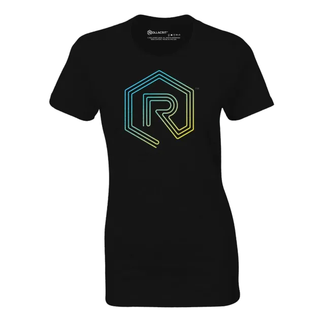 Roll A Crit Neon Sign fitted T-shirt dames