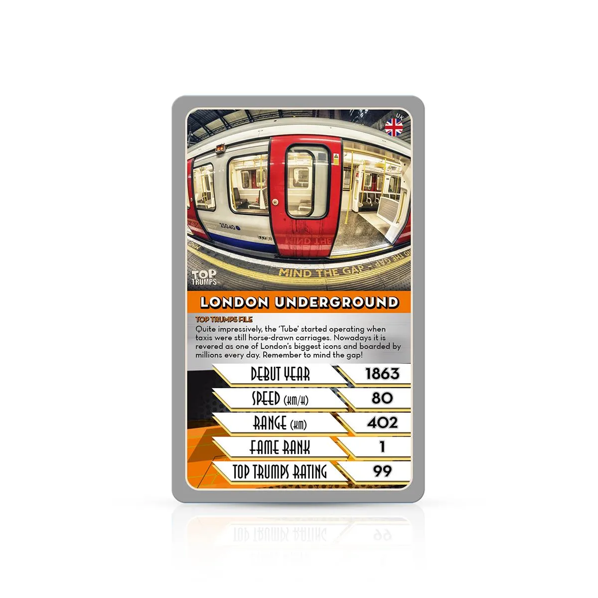 Top Trumps Trains kaartspel treinen snelheid