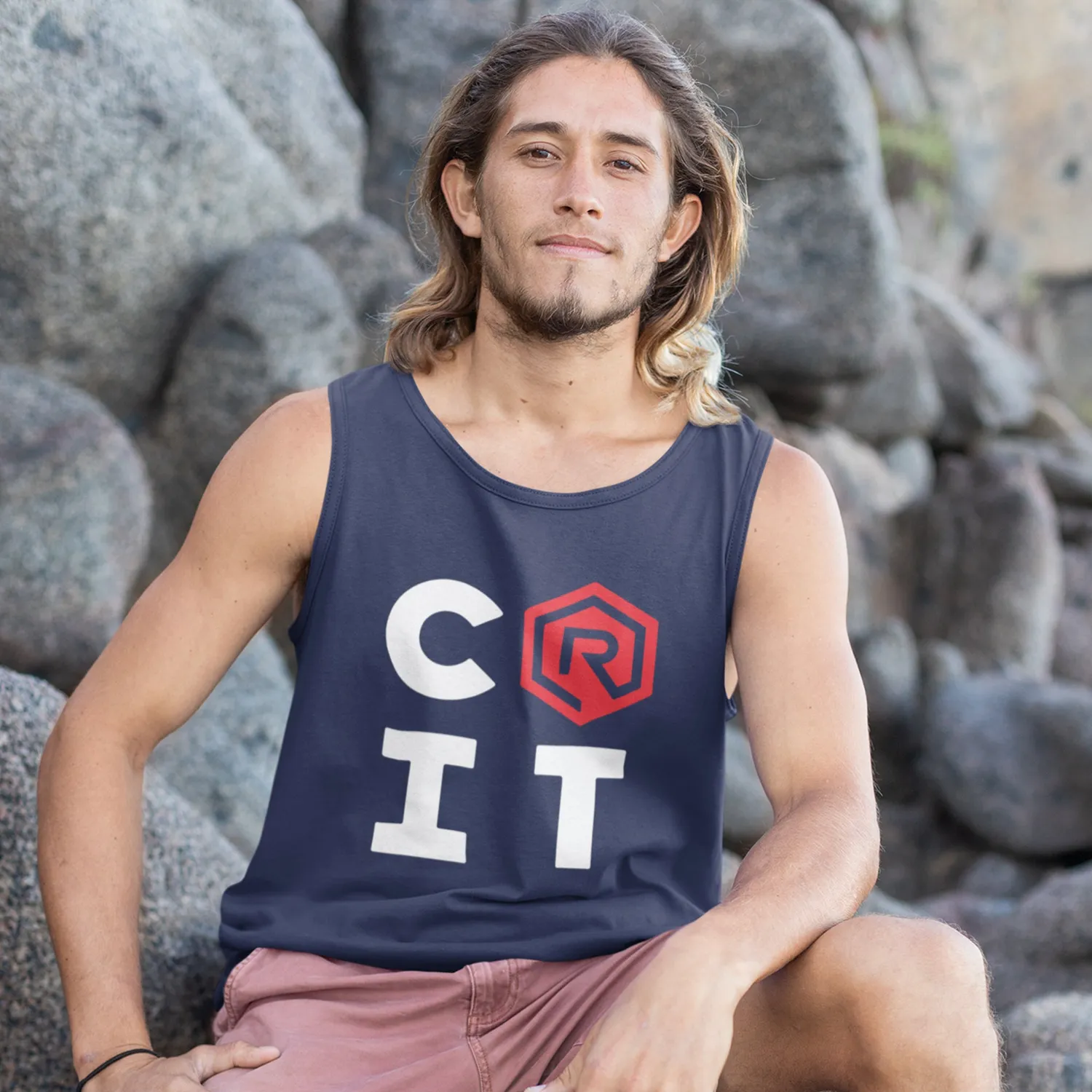 Rollacrit CRIT Logo Tank Top zwart mouwloos unisex