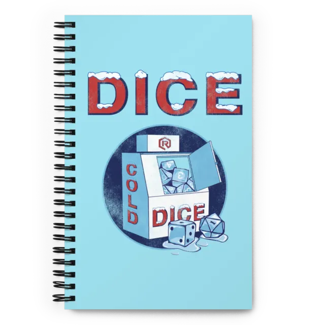 Roll A Crit ICE Dice notitieboek dotted A5