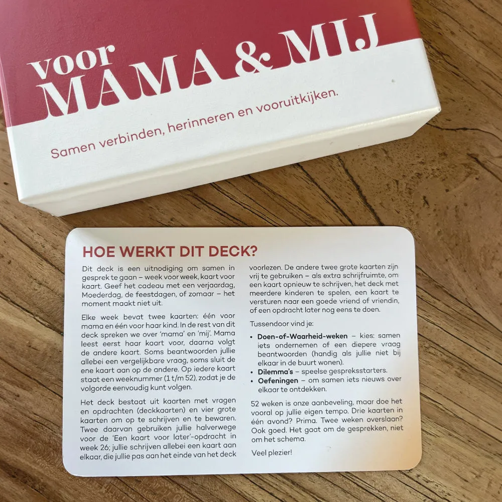 Vertellis Voor Mama en Mij kaartendeck jaarset