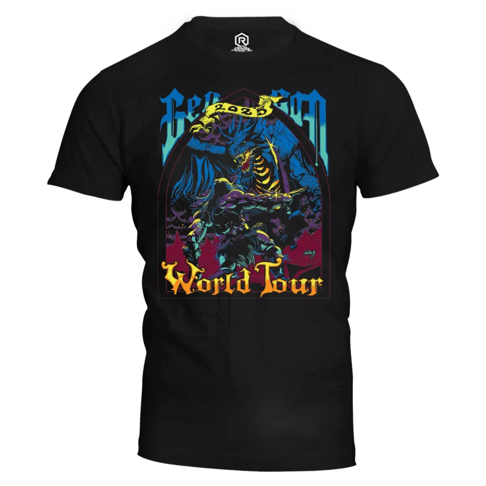 Roll A Crit Gen Con World Tour 2025 T-shirt katoen