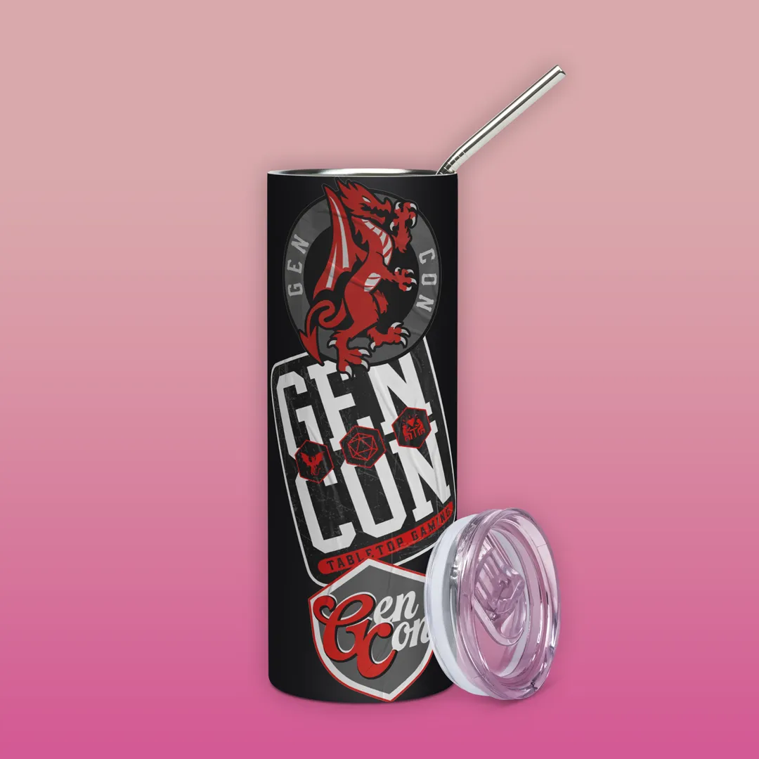 Roll A Crit Gen Con Sticker rvs tumbler 600 ml