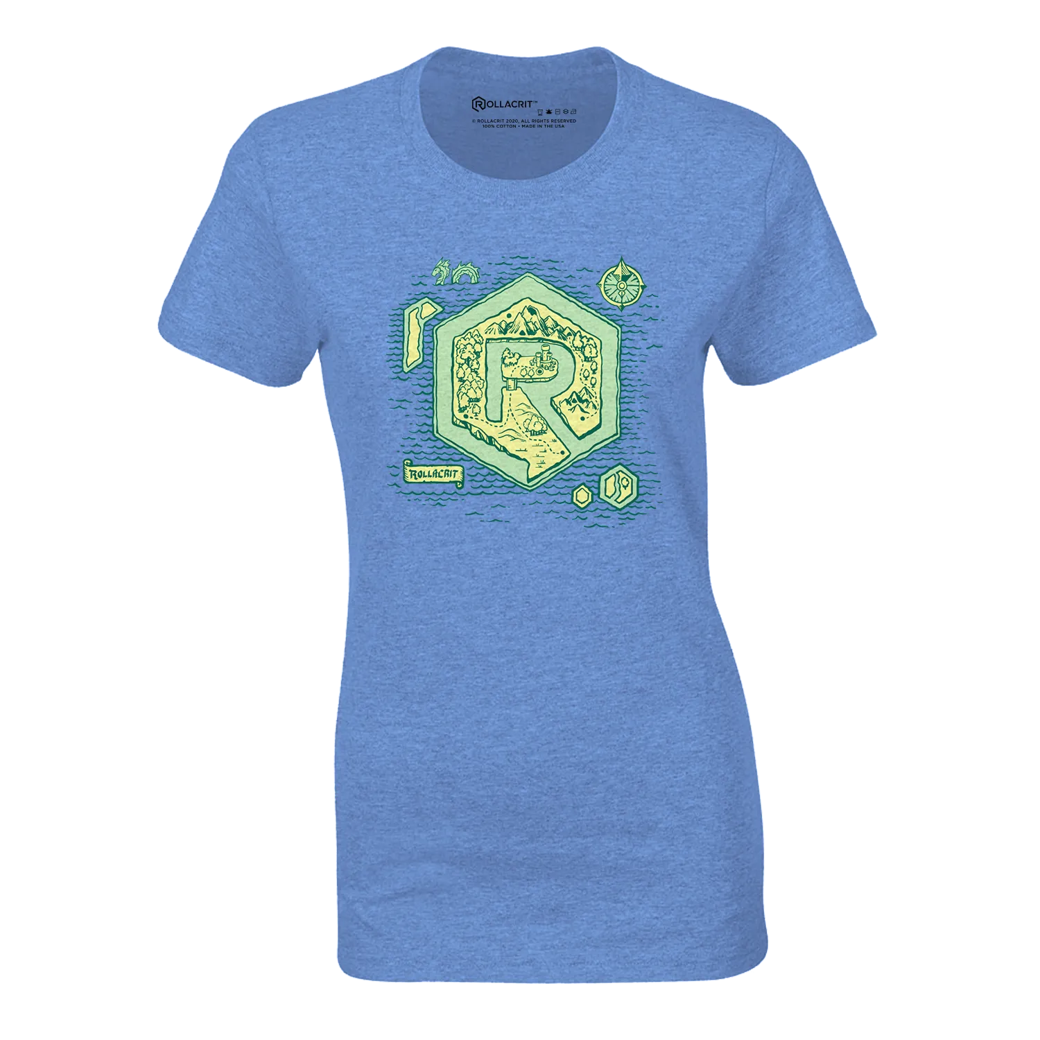 Roll A Crit Rollacrit Island fitted t-shirt triblend