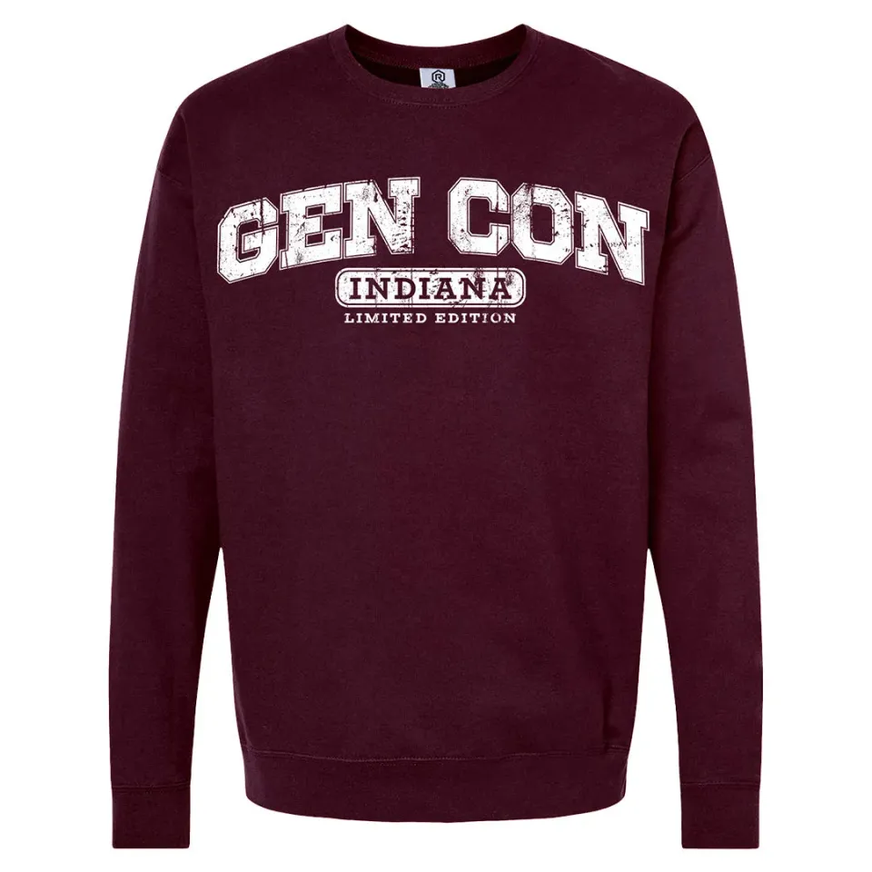 Roll A Crit Gen Con University 2025 sweater distressed katoen
