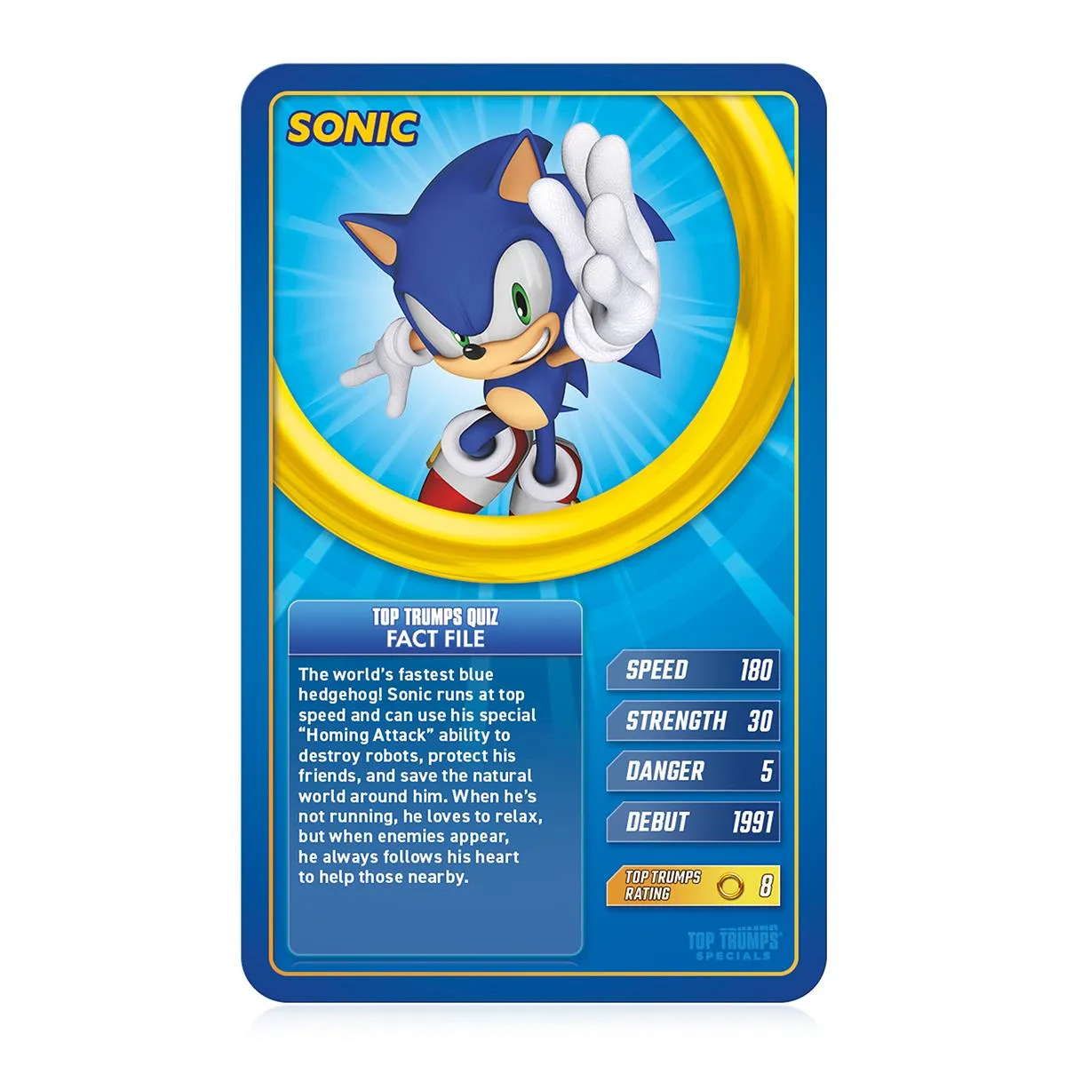 Top Trumps Sonic the Hedgehog kaartspel 30 personages
