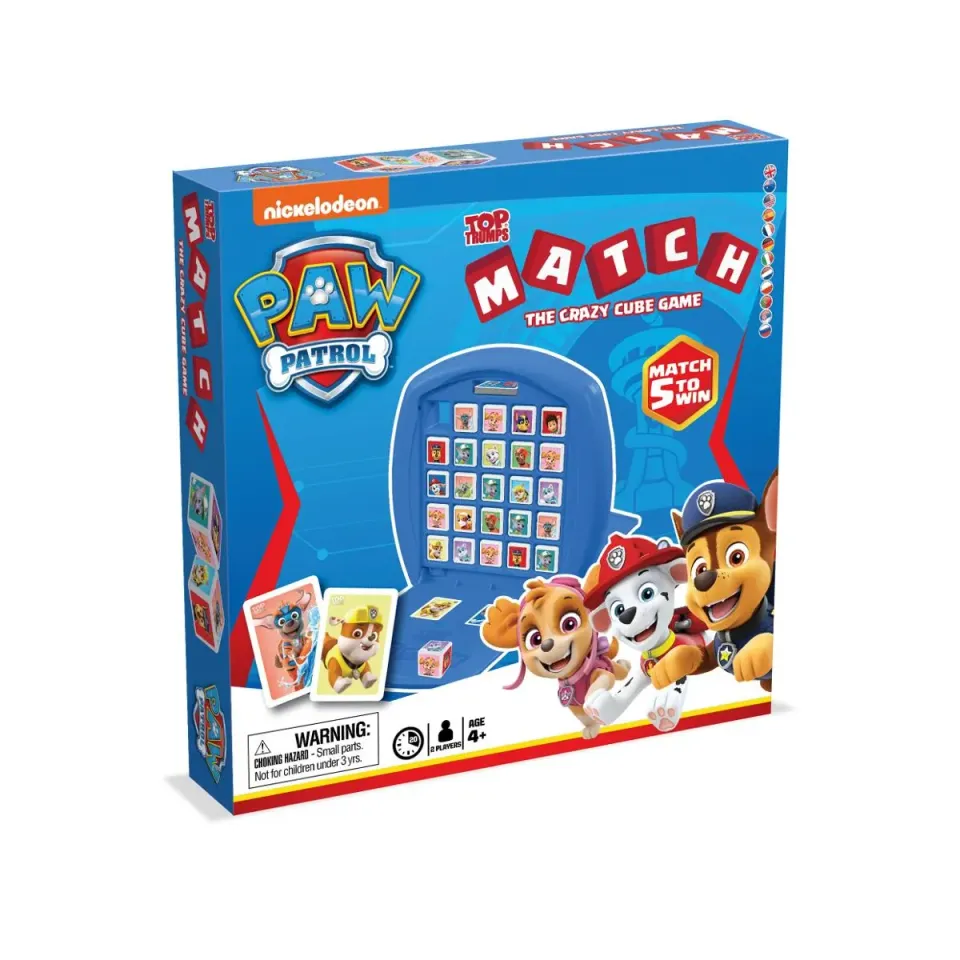 Top Trumps Match Paw Patrol kubusspel 5 op rij