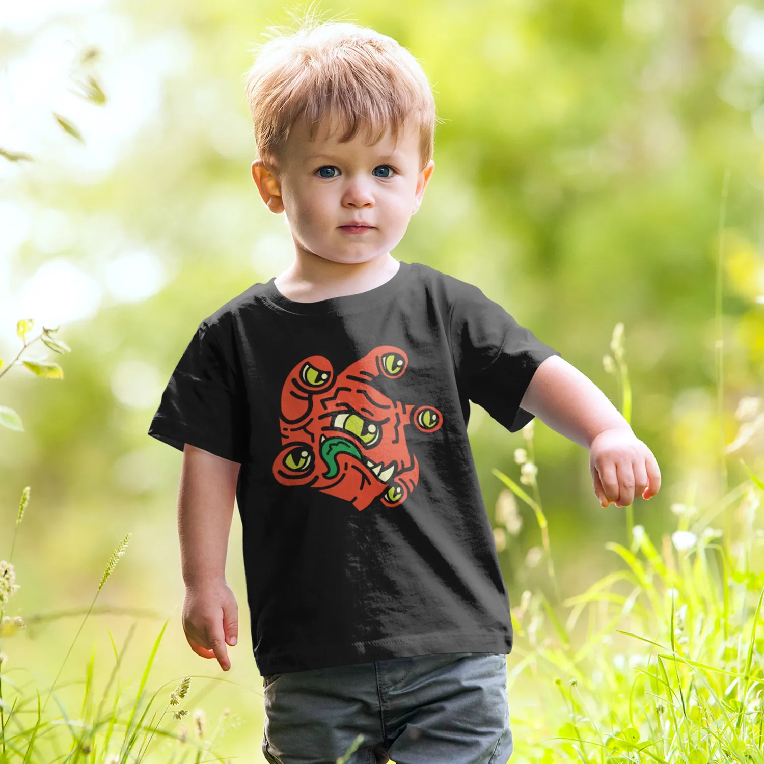 Roll A Crit Eye Tyrant peuter T-shirt katoen