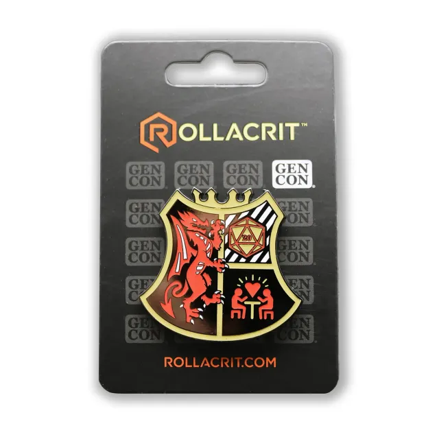 Roll A Crit Gen Con Coat of Arms pin 2022