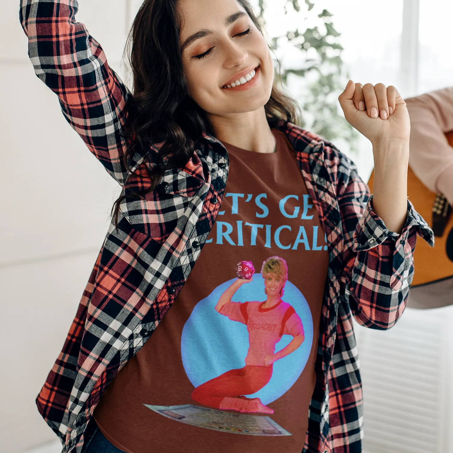 Rollacrit Let's Get Critical Slim Fit T-shirt bruin katoen