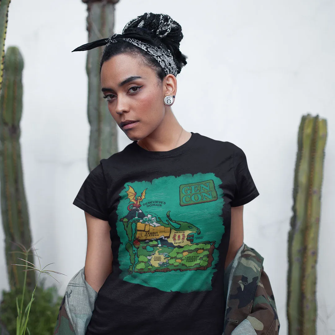 Gen Con Island Map femme T-shirt katoen relaxed