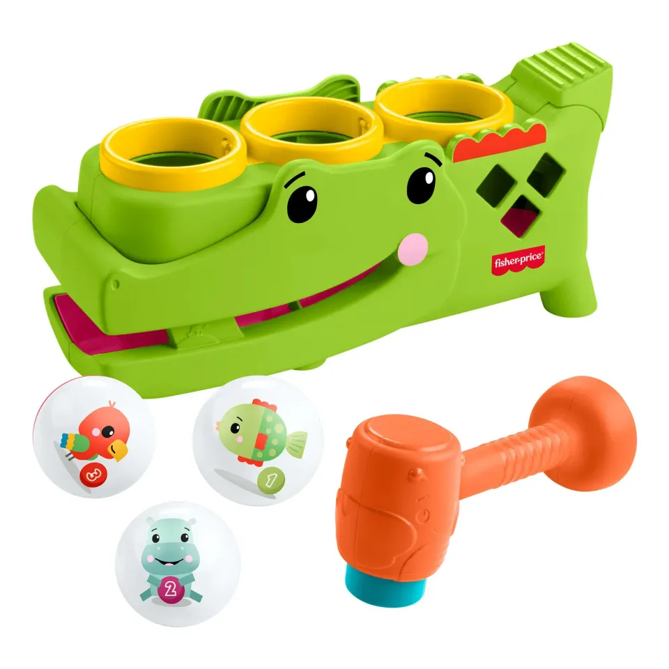 Fisher-Price Sitz- und Klopf-Rolligator hamerbank babyspeelgoed