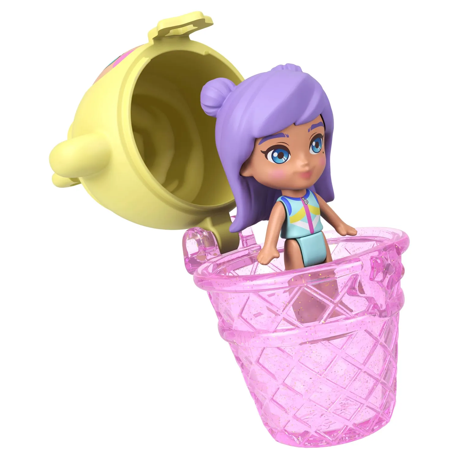 Polly Pocket Ananas Aapje Compact Speelset met Pop en Dier