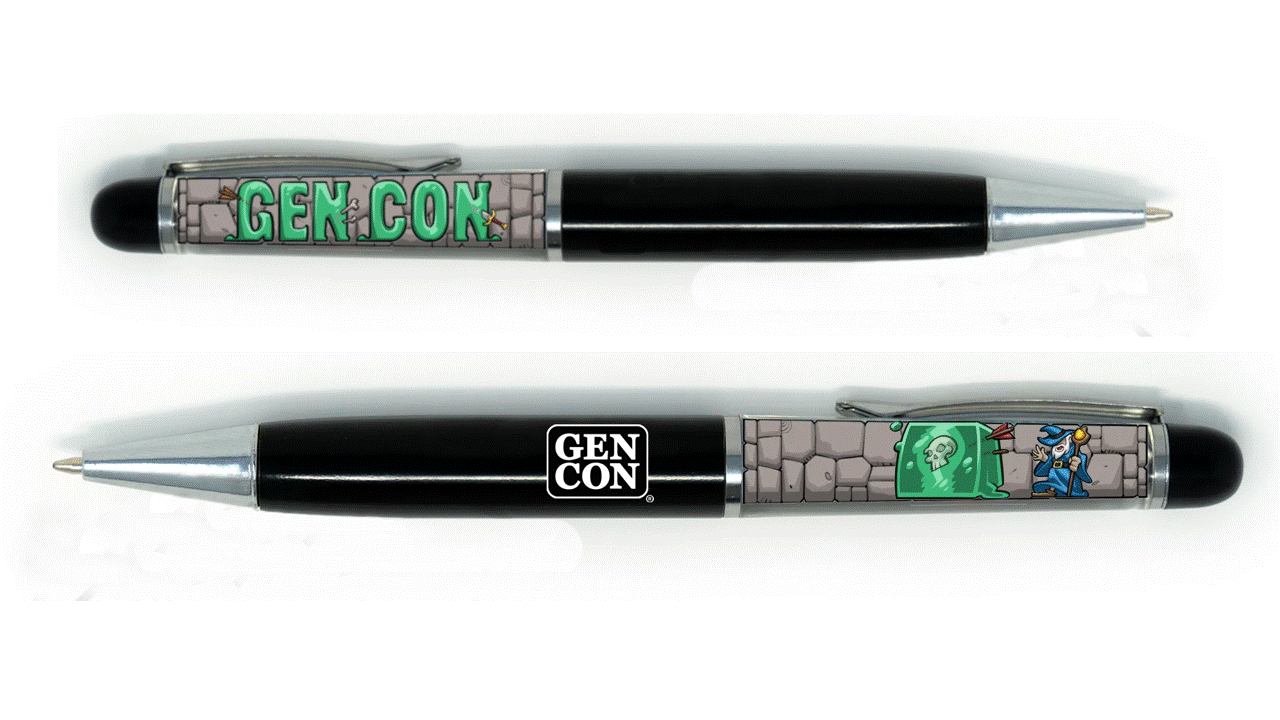 Gen Con Gelatinous Cube drijvende pen zwart