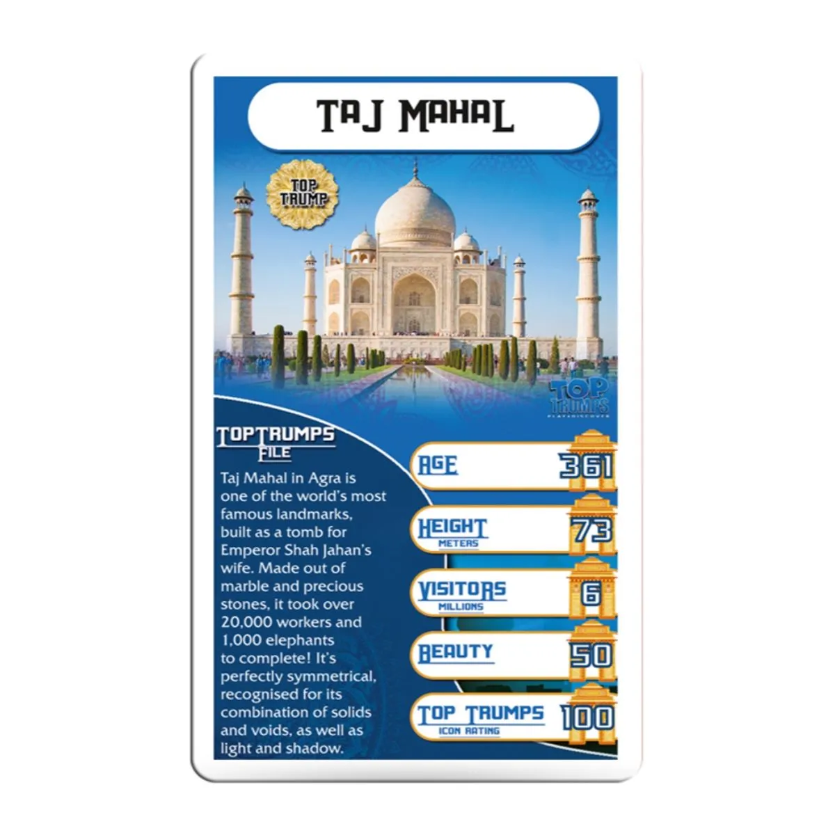 Top Trumps Monuments of India kaartspel Deluxe 30 stuks