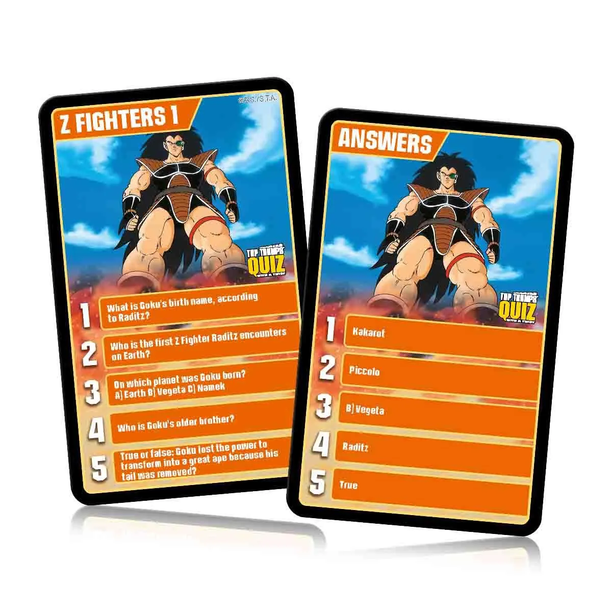 Top Trumps Quiz Dragon Ball Z quiz kaartspel 500 vragen