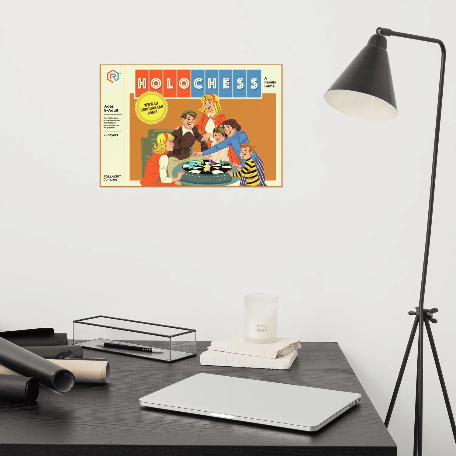 Roll A Crit Holo Chess poster 18x12 inch giclée