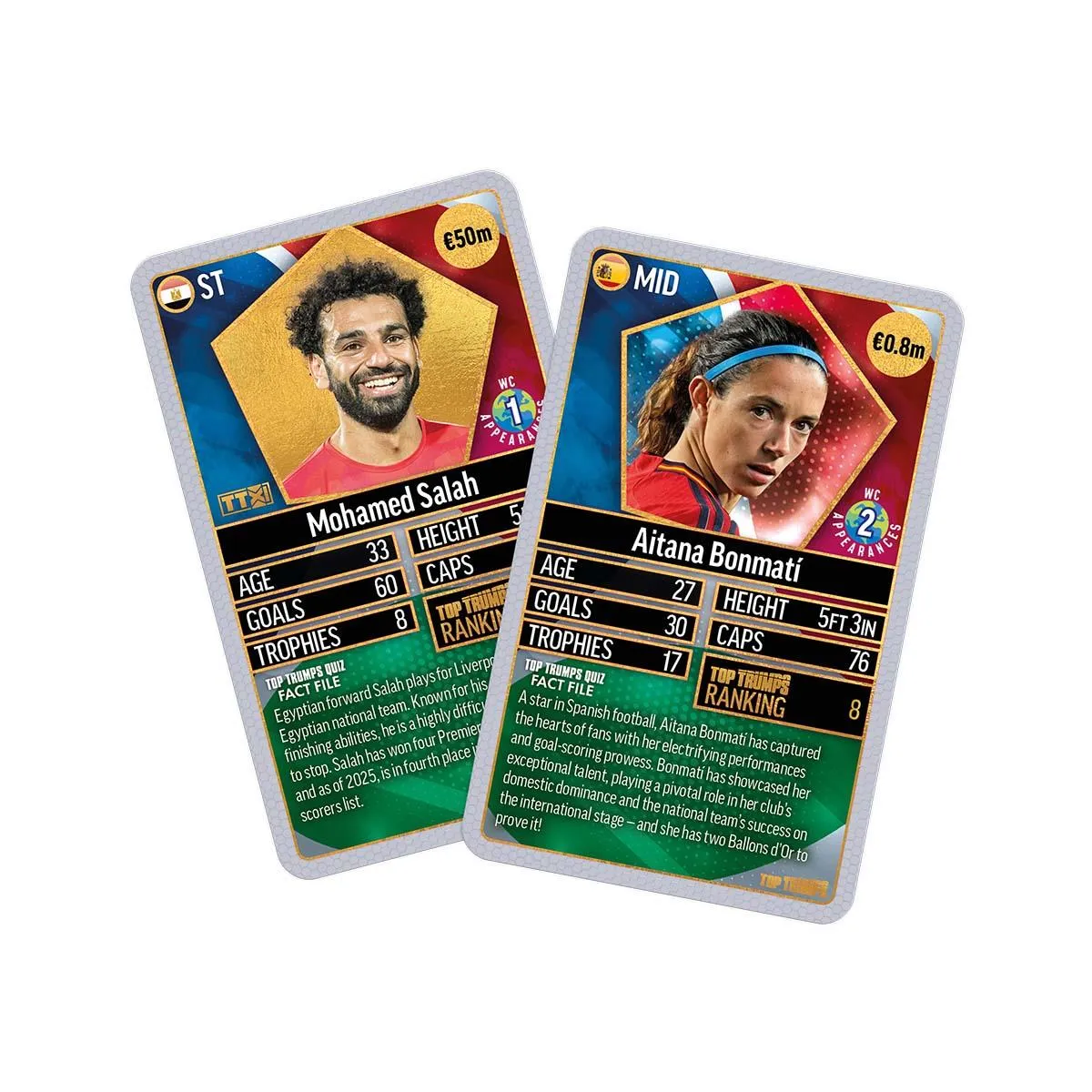 Top Trumps World Football Stars Chrome Silver kaartspel