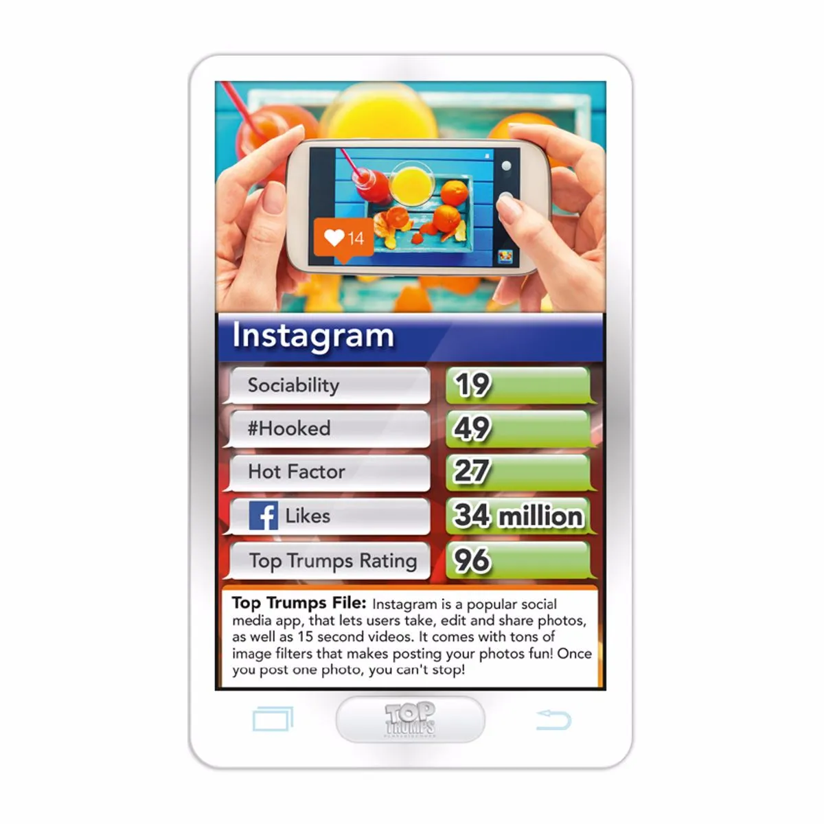 Top Trumps Hottest Top 30 Apps kaartspel