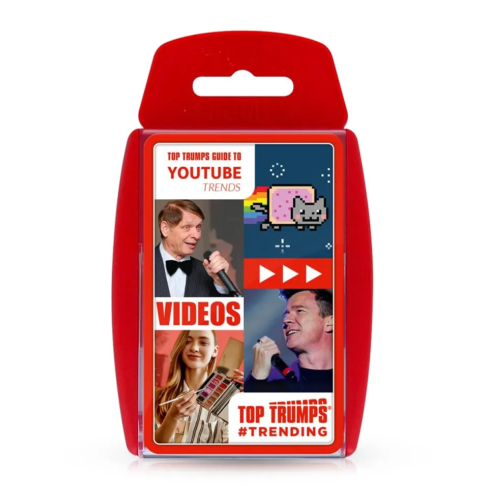 Top Trumps Gen Z Guide to YouTube kaartspel retro