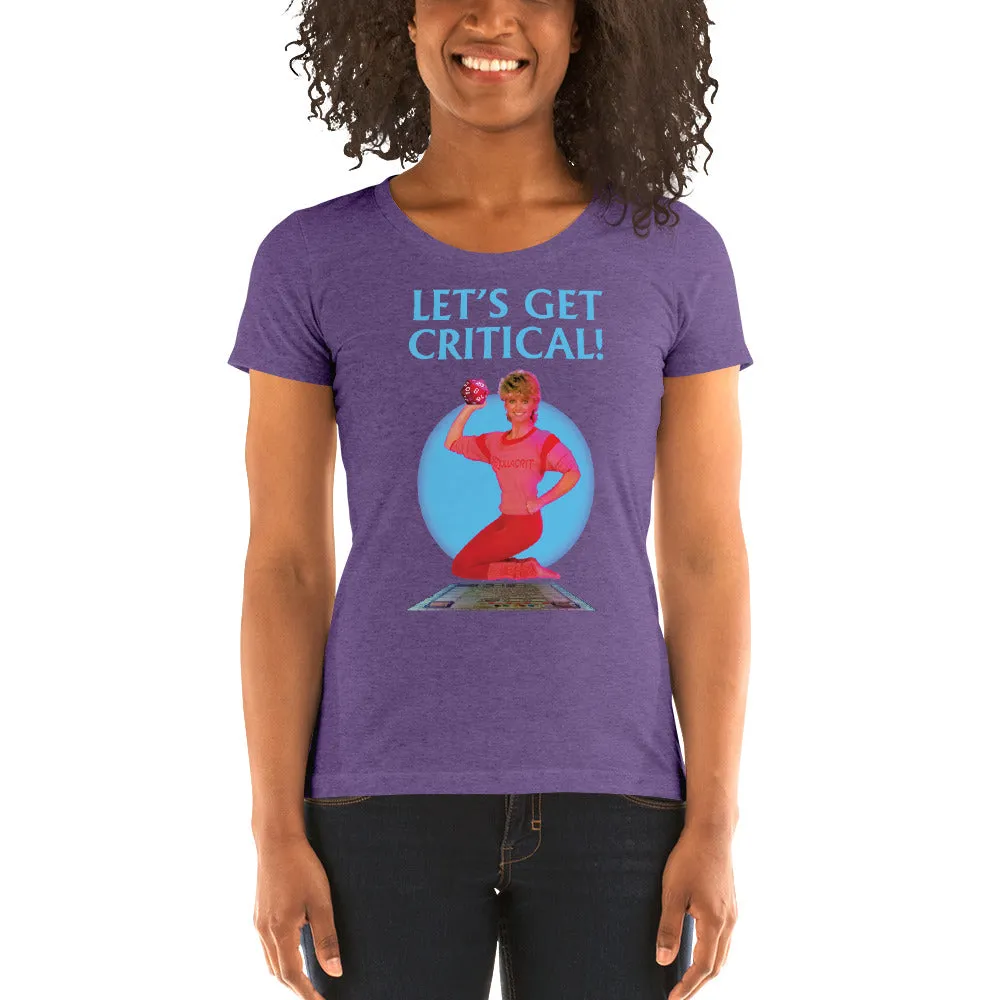 Roll A Crit Let's Get Critical fitted T-shirt paars