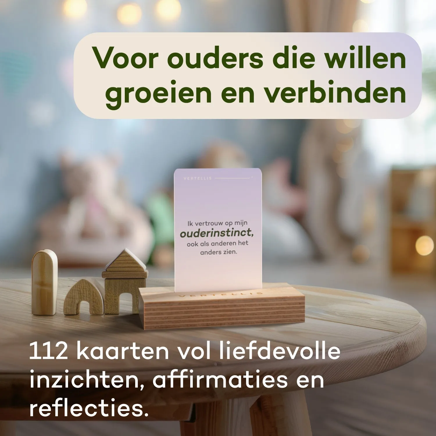 Vertellis Ouderkracht Deck kaartspel 112 kaarten voor ouders