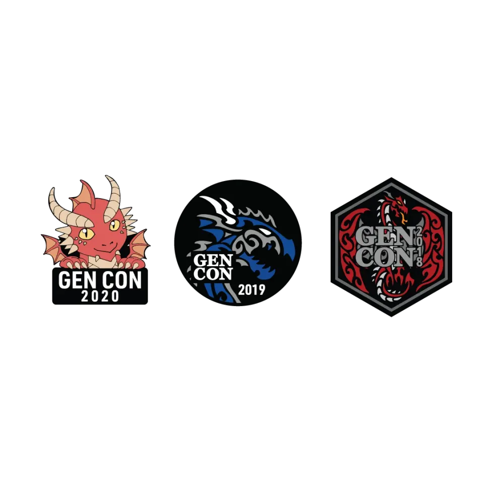 Roll A Crit Gen Con 2020 pin set emaille verzamelaar