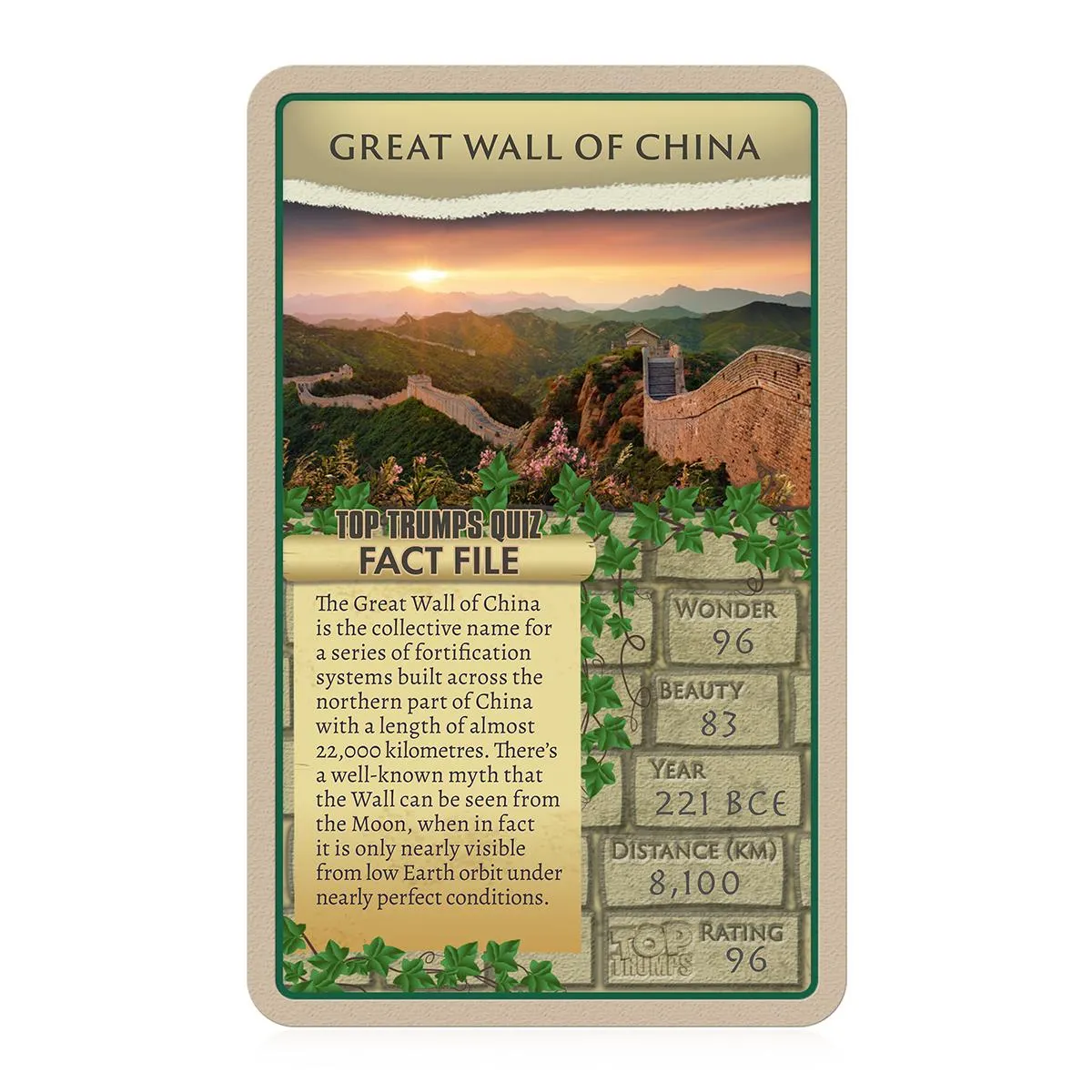 Top Trumps Wonders of the Ancient World kaartspel 30 kaarten educatief