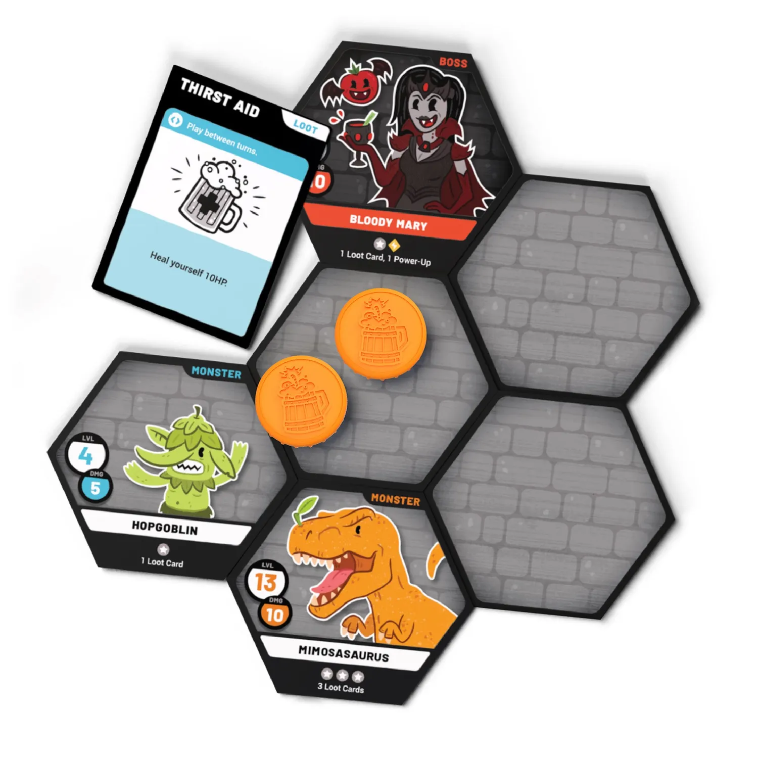 Roll A Crit Heroes of Barcadia Starter Content Bundle bordspel 8p