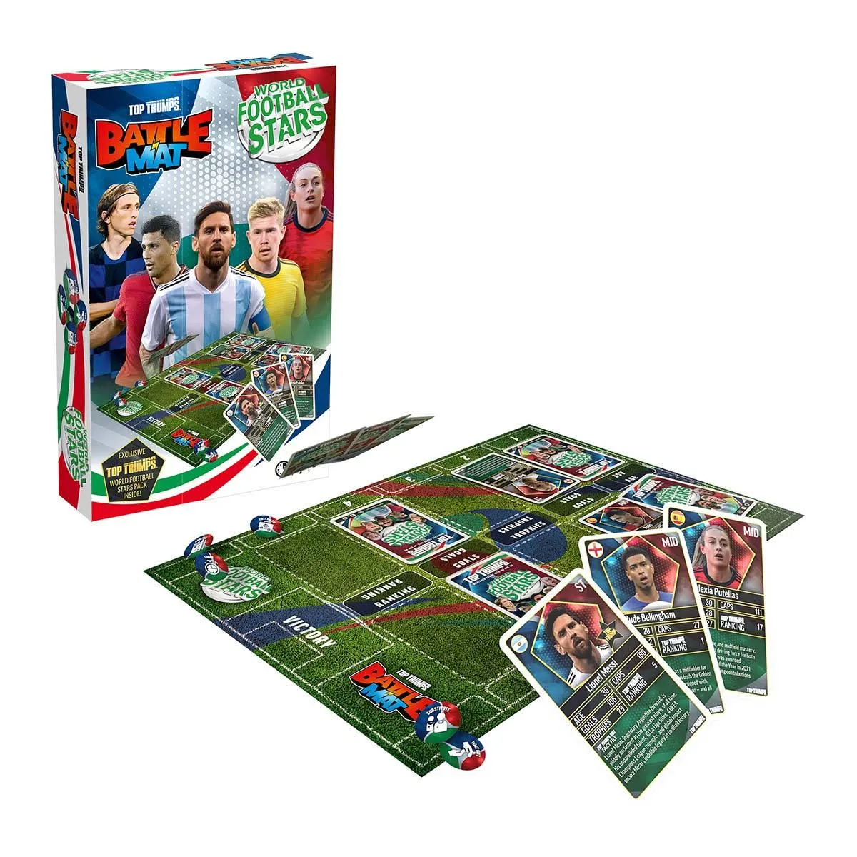 Top Trumps World Football Stars Battle Mat kaartspel