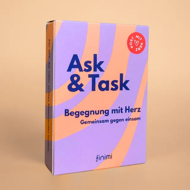 Finimi Ask & Task Begegnung kaartspel 52 kaarten voor groepen