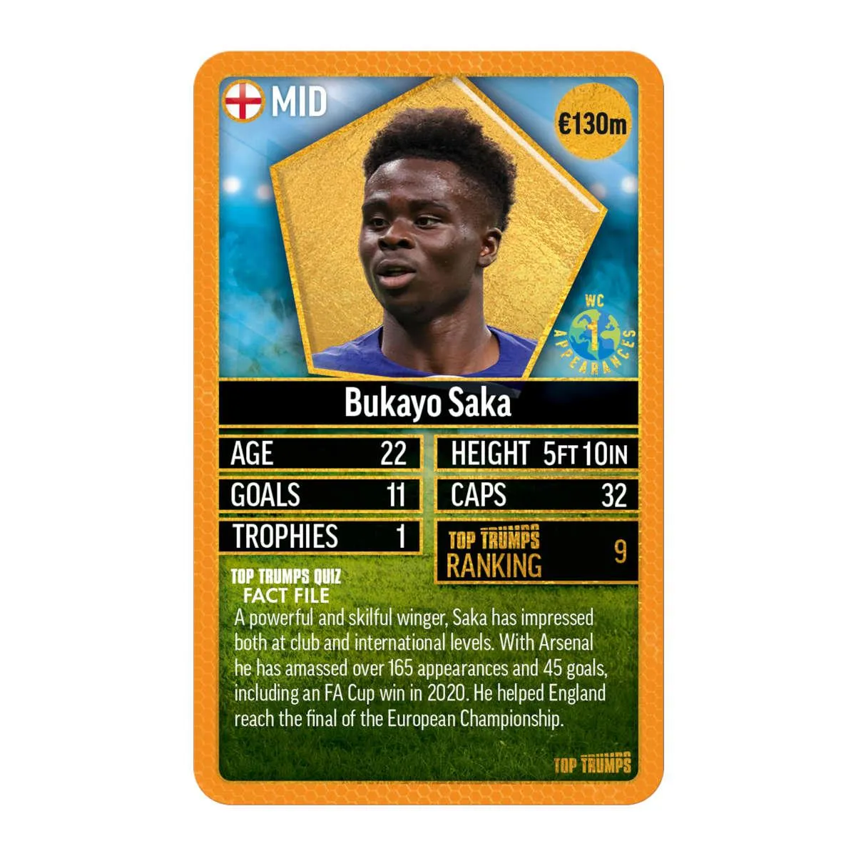 Top Trumps World Football Stars kaartspel Pack 6 Top 200