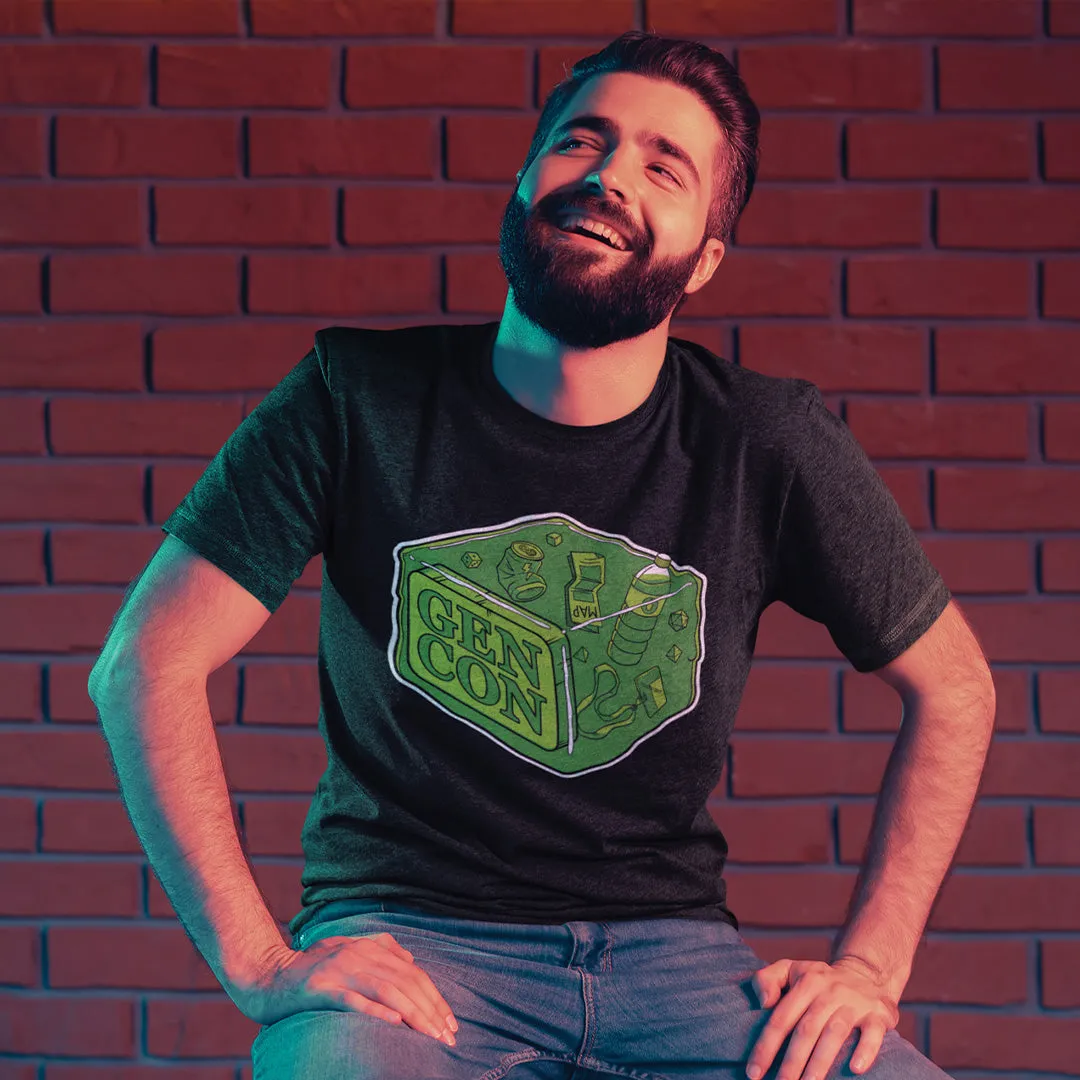 Roll A Crit Gen Con Gelatinous Cube T-shirt katoen unisex